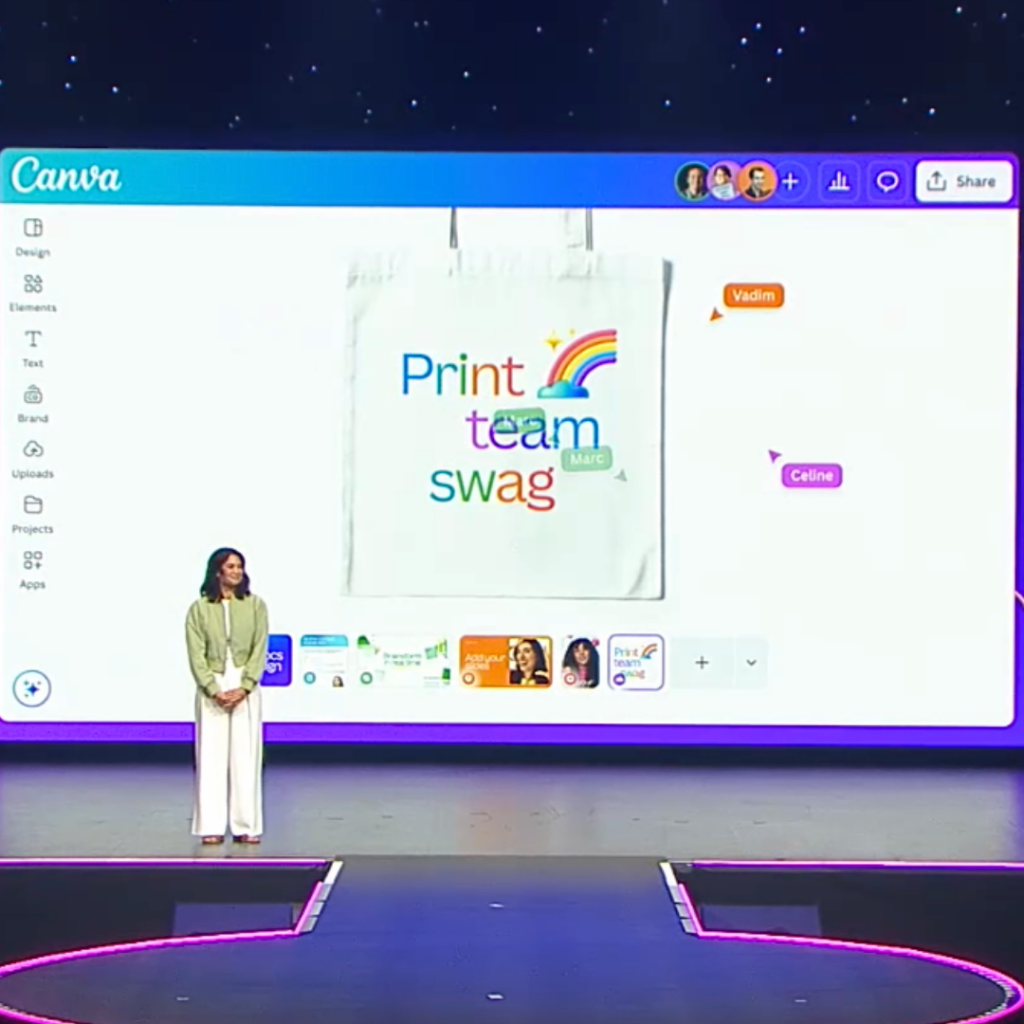 Screengrab from Canva Create Virtual Product Launch